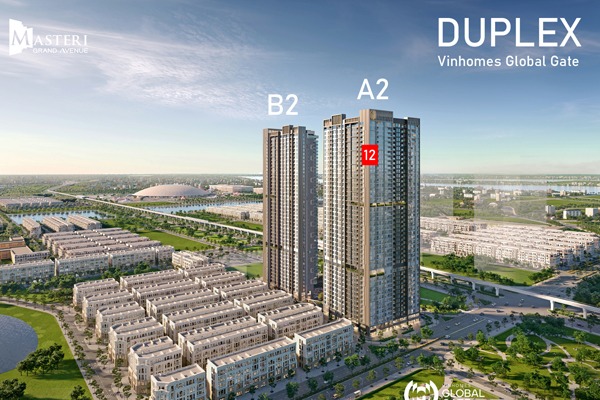 A2-40-12 DUPLEX TÒA The SUNSET | Masteri Grand Avenue Cổ Loa