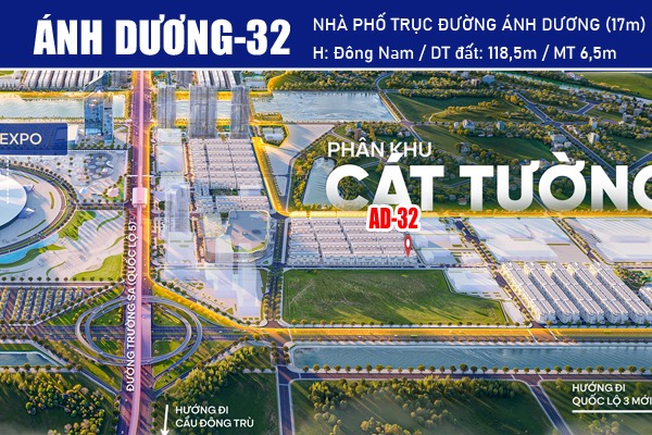 AD-32 NHÀ PHỐ ĐƯỜNG ÁNH DƯƠNG | KẾT NỐI Grand Expo - Vincom - Grand World