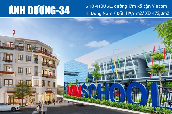 AD-34 ĐƯỜNG ÁNH DƯƠNG | NHÀ PHỐ ÁP GÓC VINHOMES GLOBAL GATE