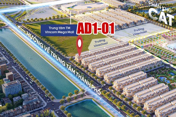 ÁNH DƯƠNG 1-01 | SHOPHOUSE GÓC TRỤC ĐƯỜNG 60m CẦU TỨ LIÊN