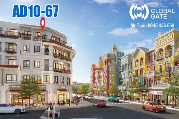 ÁNH DƯƠNG 10-67 | NHÀ PHỐ CĂN GÓC, ĐỐI DIỆN GRAND WORLD CỔ LOA