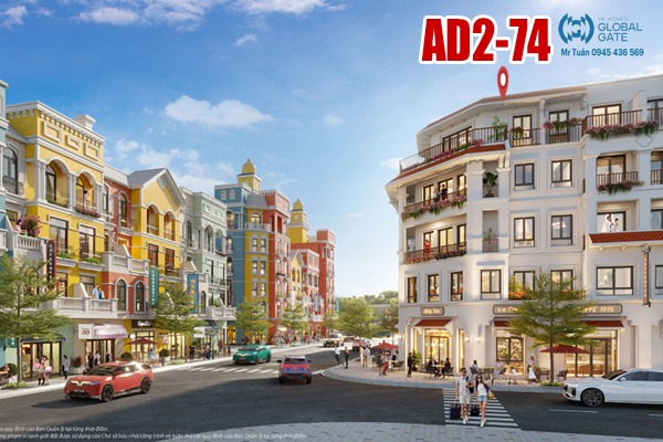ÁNH DƯƠNG 2-74 SHOPHOUSE GÓC, ĐỐI DIỆN GRAND WORLD VIN CỔ LOA