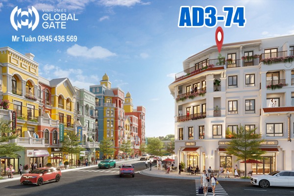 ÁNH DƯƠNG 3-74 | NHÀ PHỐ CĂN GÓC, ĐỐI DIỆN GRAND WORLD CỔ LOA