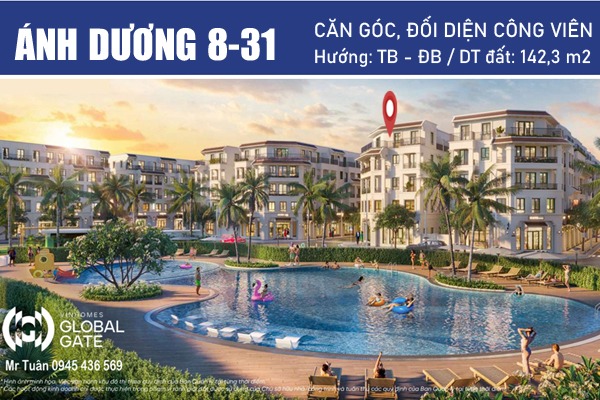 ÁNH DƯƠNG 8-31 | LIỀN KỀ GÓC CÔNG VIÊN