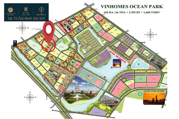 BE1-01S06 VỊ TRÍ TÒA BEVERLY 1 - VINHOMES OCEAN PARK