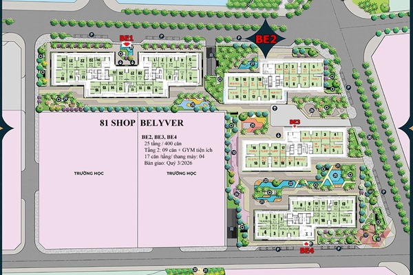 BE4-01S11 | LAYOUT 81 SHOP CHÂN ĐẾ TÒA BEVERLY 4 (BE 4) OCEAN PARK