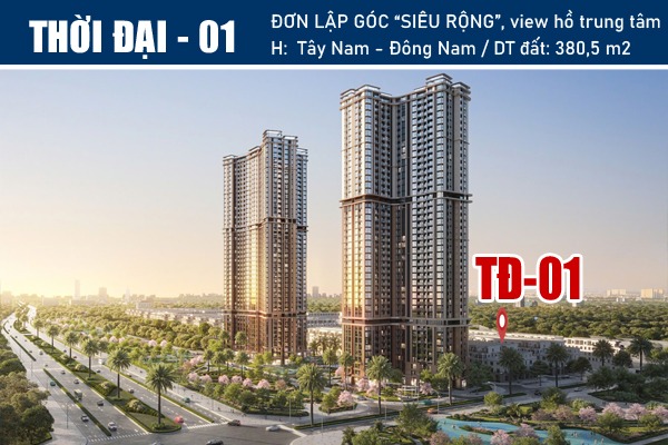 Booking TĐ-01 ĐƠN LẬP GÓC, ĐƯỜNG THỜI ĐẠI (VIEW HỒ, ĐỐI DIỆN CHUNG CƯ MASTERI)