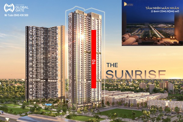 CĂN 04 TÒA B2 | B2-xx-04 (2 NGỦ / 59,8 m2 / BC: ĐÔNG NAM, VIEW EXPO)