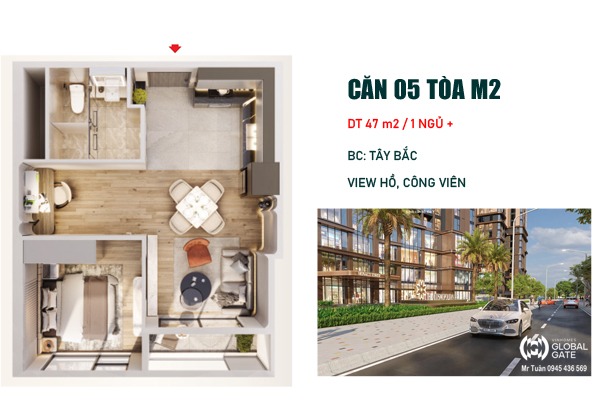 CĂN 05 TÒA M2 - MONACO | COSMOPOLITAN VINHOMES GLOBAL GATE