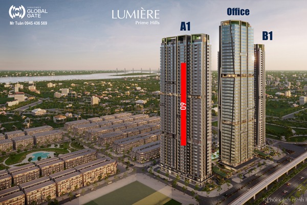 CĂN 09 TÒA A1 Cityline (1 NGỦ, VIEW EXPO, CẦU TỨ LIÊN) LUMIÈRE Prime Hills