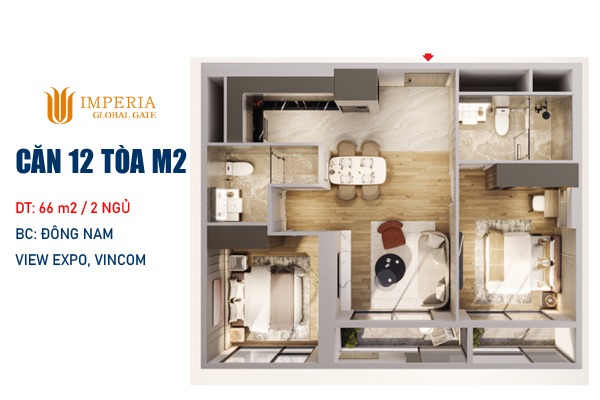 CĂN 12 TÒA M2 - MONACO | COSMOPOLITAN VINHOMES GLOBAL GATE