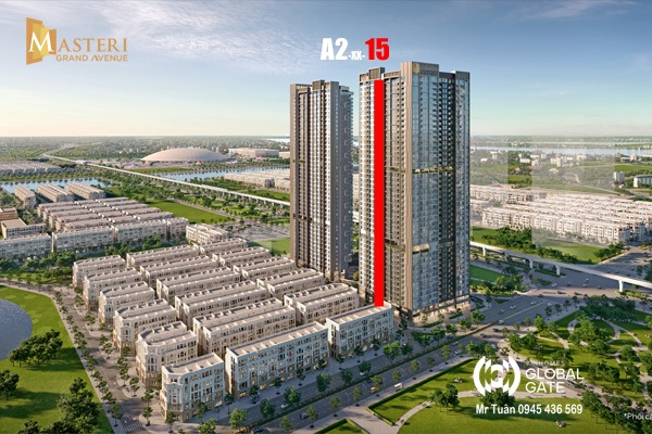 CĂN 15 TÒA A2 | A2-xx-15 (1 NGỦ+ / 49,2 m2/ BC: ĐÔNG BẮC)