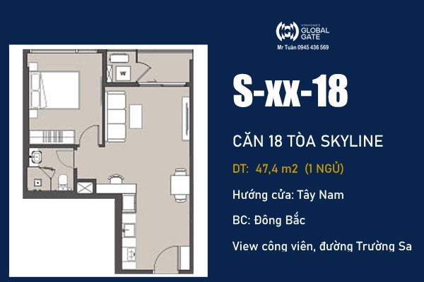 CĂN 18 TÒA SKYLINE - LUMIÈRE PRIME HILLS CỔ LOA