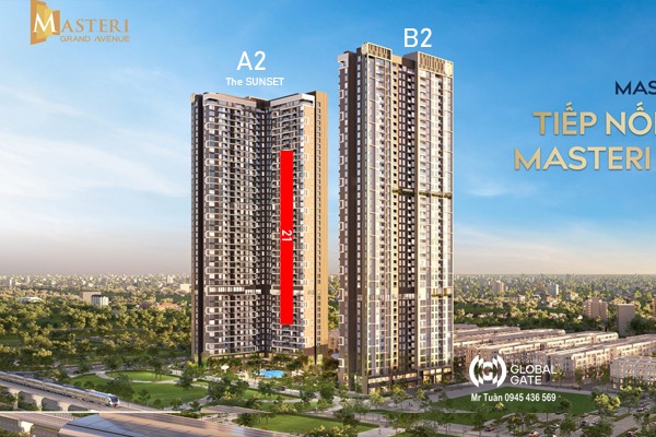 CĂN 21 TÒA A2 - The SUNSET Masteri Grand Avenue Cổ Loa