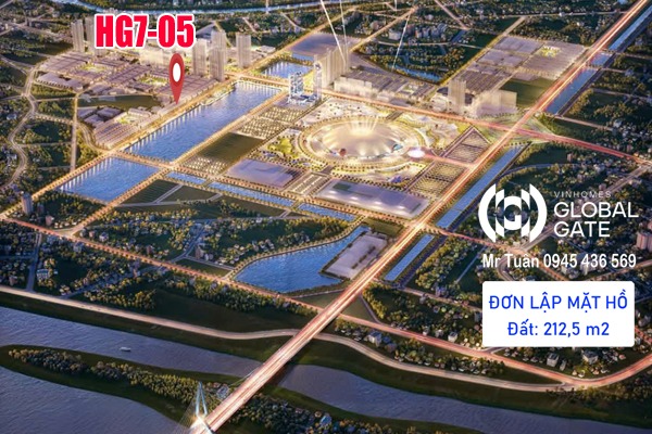 HG7-05 ĐƠN LẬP MẶT HỒ, HOÀNG GIA 7 VINHOMES CỔ LOA - GLOBAL GATE