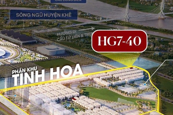 HG7-40 ĐƠN LẬP MẶT HỒ, HOÀNG GIA 7 VINHOMES CỔ LOA - GLOBAL GATE