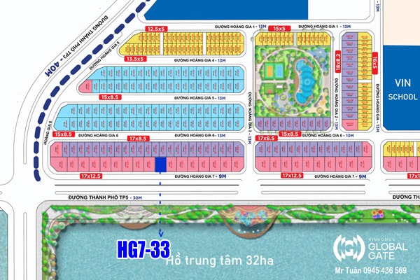 HOÀNG GIA 7-3x ĐƠN LẬP MẶT HỒ | VINHOMES GLOBAL GATE