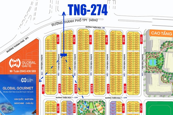 LIỀN KỀ 63m phân khu TINH HOA | THIÊN NGA 6-274