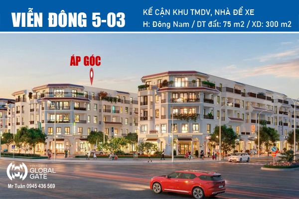 LIỀN KỀ ÁP GÓC | VIỄN ĐÔNG 5-03 (PK CÁT TƯỜNG)