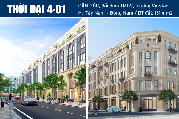 LIỀN KỀ GÓC THỜI ĐẠI 4-01 PHÂN KHU THỊNH VƯỢNG