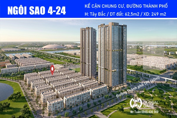 LIỀN KỀ NGÔI SAO 4-24 | KẾ CẬN CỤM CHUNG CƯ, ĐƯỜNG THÀNH PHỐ TP1