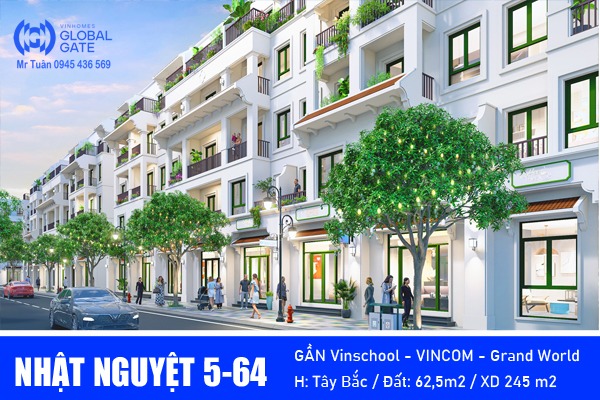 LIỀN KỀ NHẬT NGUYỆT 5-64 GẦN VINCOM GLOBAL GATE