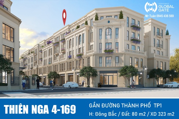 LIỀN KỀ THIÊN NGA 4-169 GIÁP ĐƯỜNG THÀNH PHỐ TP1