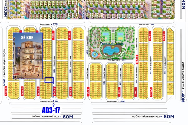 LIỀN KỀ XẺ KHE 96m2 | ÁNH DƯƠNG 3-17