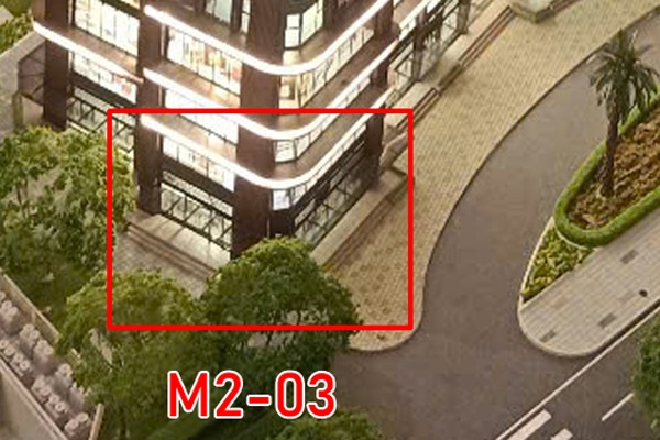 M2-TMDV 03 | SHOP CHÂN ĐẾ GÓC MẶT SẢNH TÒA M2 CHUNG CƯ MIK CỔ LOA