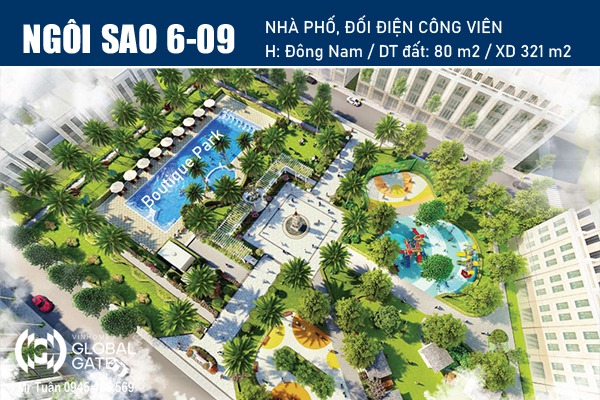 NGÔI SAO 6-09 | Nhà phố đối diện Công viên Boutique Park - Vinhomes Global Gate
