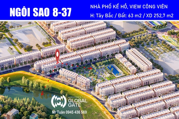 NGÔI SAO 8 | CẶP NHÀ PHỐ 126m2 / MT 9m VIEW CÔNG VIÊN