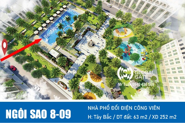 NGÔI SAO 8-09 | NHÀ PHỐ VIEW CÔNG VIÊN