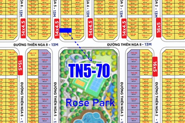 NHÀ PHỐ ÁP GÓC, KẾ CẬN CÔNG VIÊN | THIÊN NGA 5-70