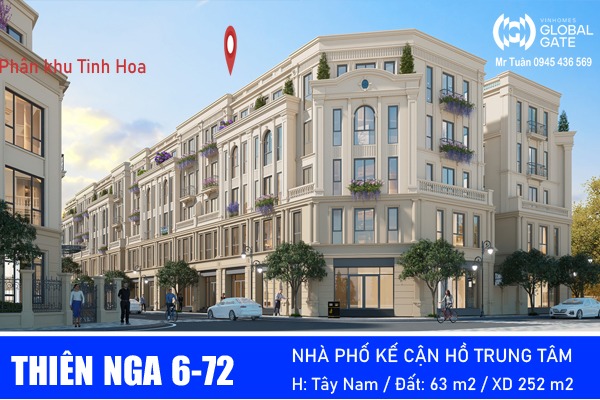 NHÀ PHỐ THIÊN NGA 6-72 | KẾ HỒ TRUNG TÂM & ĐƯỜNG TP4.2