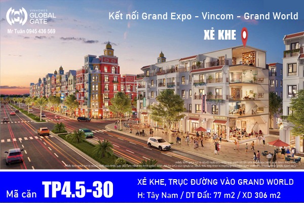 NHÀ PHỐ XẺ KHE (77 m2) ĐƯỜNG THÀNH PHỐ TP4.5-30