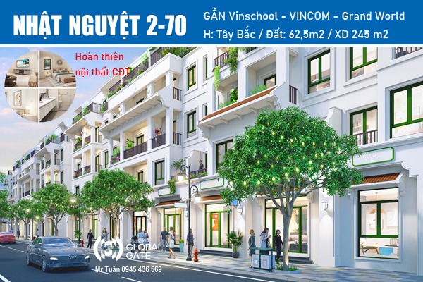 NHẬT NGUYỆT 2-70 LIỀN KỀ HOÀN THIỆN NỘI THẤT CĐT