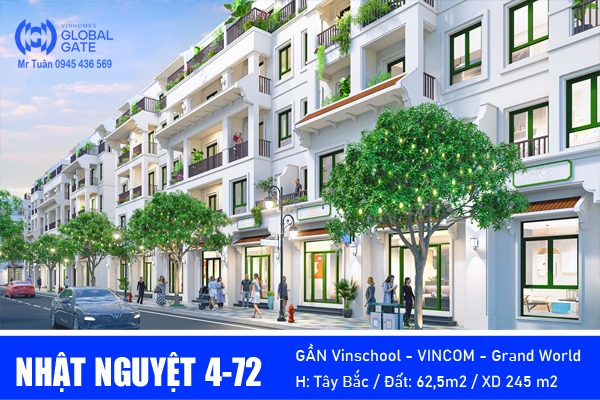 NHẬT NGUYỆT 4-72 | LIỀN KỀ GẦN VINCOM - GRAND WORLD / VỀ Ở SỚM CK 12%