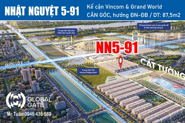 NHẬT NGUYỆT 5-91 | LIỀN KỀ GÓC, KẾ CẬN VINCOM & GRAND WORLD