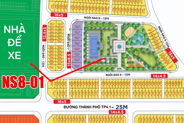 NS8-01 LIỀN KỀ GÓC NGÔI SAO 8, PHÂN KHU THỊNH VƯỢNG