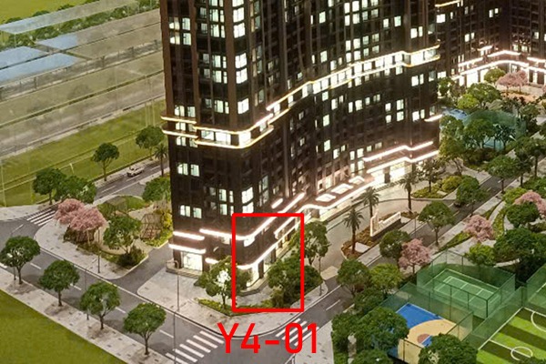 SHOP CHÂN ĐẾ 01 TÒA Y4 MIK Cổ Loa (GÓC, MẶT SẢNH 46,6 m2)