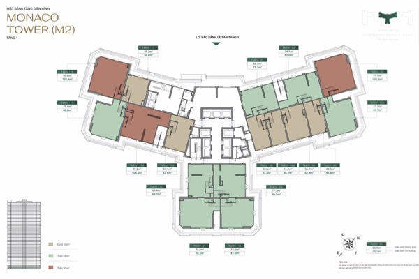 SHOP CHÂN ĐẾ GÓC NỘI KHU TÒA M2 (M2-TMDV 15) CHUNG CƯ MIK