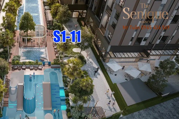 Shop chân đế S1-11 Tòa Senique 1 Vinhomes Ocean Park