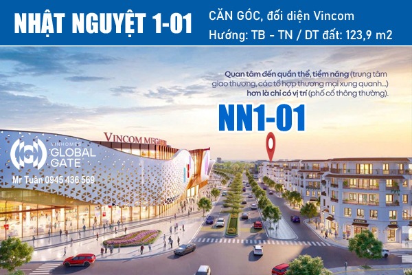 SHOPHOUSE GÓC, ĐỐI DIỆN VINCOM MEGA MALL | NHẬT NGUYỆT 1-01