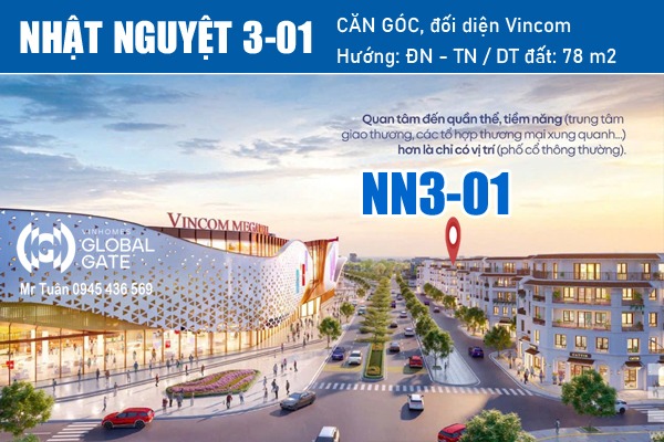 SHOPHOUSE GÓC, ĐỐI DIỆN VINCOM | NHẬT NGUYỆT 3-01