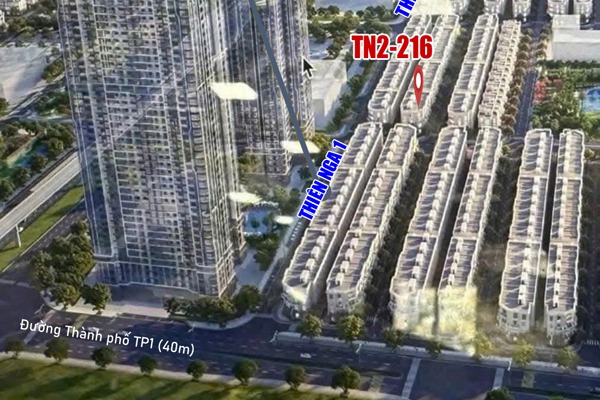 THIÊN NGA 2-216 CĂN GÓC, KẾ CẬN CÔNG VIÊN Swan Park VÀ CỤM CHUNG CƯ MASTERI