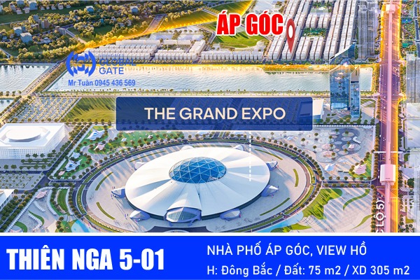 THIÊN NGA 5-01 | NHÀ PHỐ ÁP GÓC, VIEW HỒ 32ha