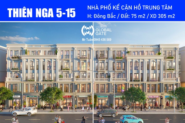THIÊN NGA 5-15 | NHÀ PHỐ TINH HOA, GẦN HỒ TRUNG TÂM