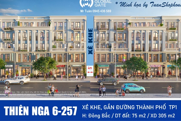THIÊN NGA 6-257 (NHÀ PHỐ XẺ KHE, GẦN ĐƯỜNG TP1 | CK 20% VOS, TTS Update 8/3/2025)