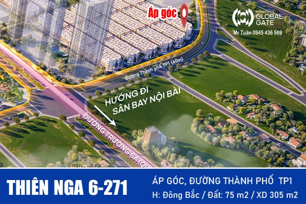 THIÊN NGA 6-271 (NHÀ PHỐ ÁP GÓC, GẦN ĐƯỜNG TP1 | CK 20% VOS, TTS Update 8/3/2025)