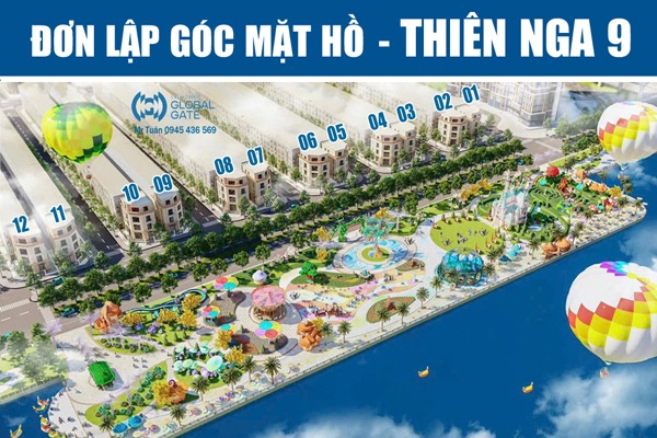 THIÊN NGA 9-02 ĐƠN LẬP GÓC MẶT HỒ | VINHOMES GLOBAL GATE
